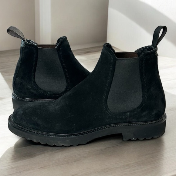 Good Man Brand Black Suede Ankle Boot - Picture 1 of 11